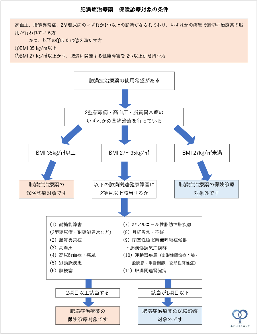 肥満症治療薬 保険診療対象の条件
